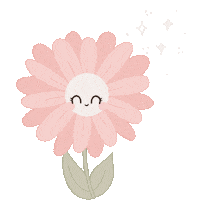 Pink Flower Sticker by Rêve en coton