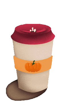 Pumpkin Spice Coffee Sticker by sanja-sunshine
