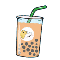 sosteamy drink yummy bubbletea milktea Sticker