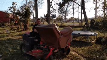 Carrying out an Old Chair 'Redneck Style'