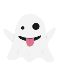 Halloween Ghost Sticker by Patricia Tjandra