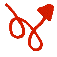 Click Arrow Red Sticker
