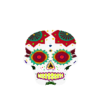 day of the dead STICKER