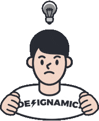 Thinking Idea Sticker by DESIGNAMIC.