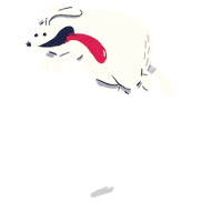 Happy Dog Sticker