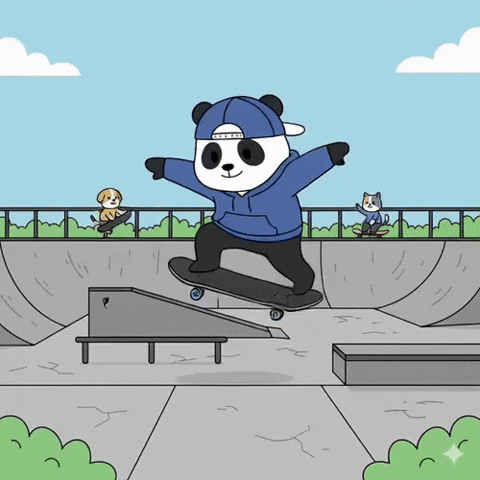 Fun Skateboard GIF by Pandu Pandas