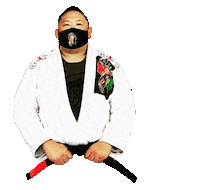 Black Belt Bjj Sticker by Cascao Jiu Jitsu