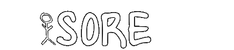 Sore Sticker by JoelFreemanFitness