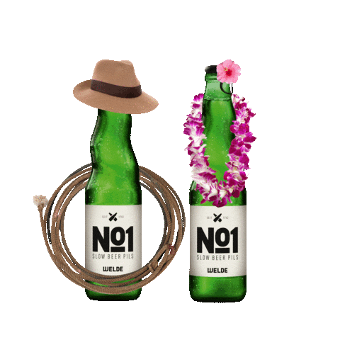 Cowboy Hawaii Sticker by Welde Braumanufaktur