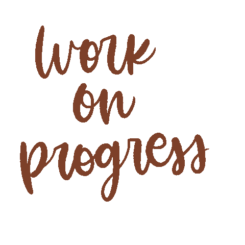 Work Progress Sticker