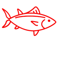 Ocean Fish Sticker by Dean Porter