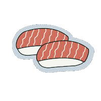 kpham21 sushi salmon sushi kpham sugarfish Sticker