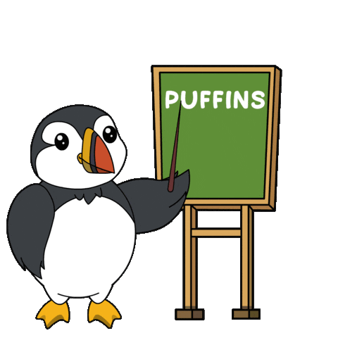 School Learn Sticker by Puffins