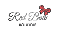 redbowboudoir red bow Sticker