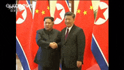 kim jong-un handshake GIF by euronews