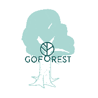 GoForest forest trees wood woods Sticker