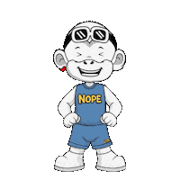 Not Happening No Way Sticker by Zhot Shop