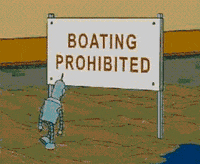 futurama boat GIF