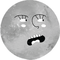 Emoji Lua Sticker by Midia Clips