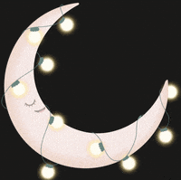 gretchenartwork moon sleepy goodnight moonlight GIF