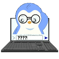 Confused Question Mark Sticker by Pudgy Penguins