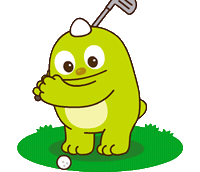 Golf Dinosaur Sticker by NONGHYUP BANK