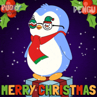 Merry Christmas GIF by Pudgy Penguins