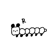 Run Worm Sticker