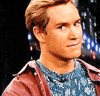 TV gif. Mark-Paul Gosselaar as Zack Morris from Saved by the Bell looks at us, winks, then looks away.