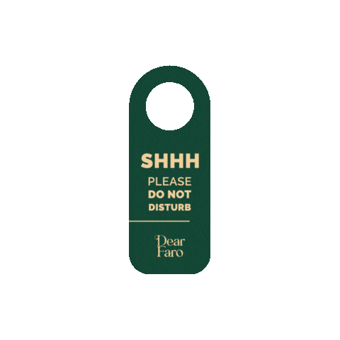 dearfaro clean holder do not disturb dear faro Sticker
