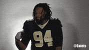 flexing saints football GIF by New Orleans Saints