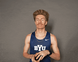 Celebration Trackfield GIF by BYU Cougars