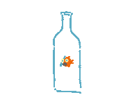 Drunk Fish Sticker