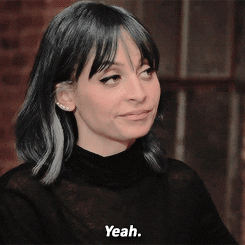 Celebrity gif. Nicole Richie nods her head in agreement and says, “yeah.”