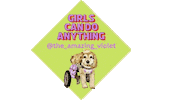 Girl Power Violet Sticker by Camp Cocker Rescue