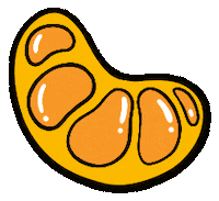 Fruit Mandarin Sticker by Natalie Michelle Watson