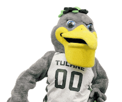 Green Wave Riptide Sticker by Tulane University