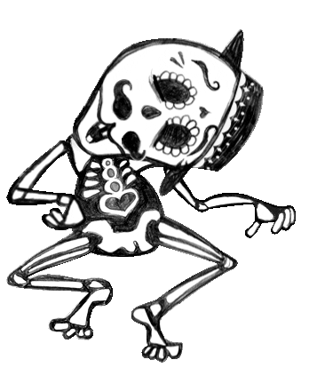 skeletitos giphyupload halloween sleep sleepy Sticker