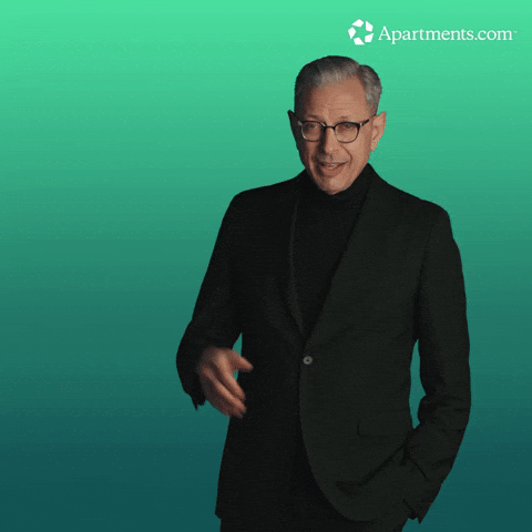 Jeff Goldblum Point GIF by Apartments.com