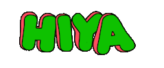 Pink Hello Sticker by Poppy Deyes
