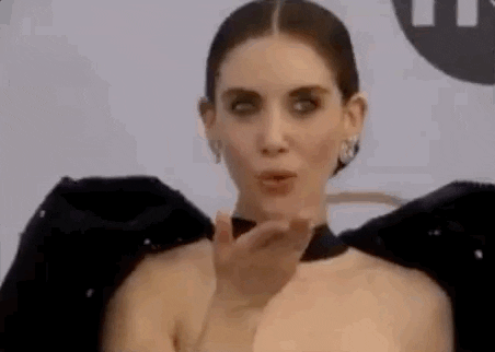 alison brie blow kiss GIF by SAG Awards