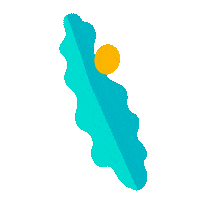 Plant Blue Leaf Sticker