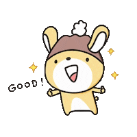 tomoto25 good rabbit 兔子 讚 Sticker