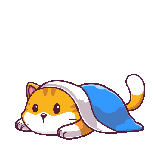 Good Night Sleeping Sticker by CATECOIN