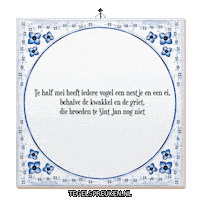 Sint Jan Wijsheid Sticker by Tegelspreuken.nl