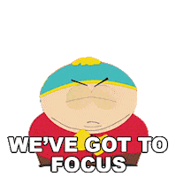 Eric Cartman Focus Sticker by South Park