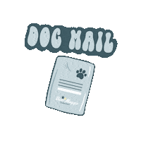 Bearmaggiecoll blue dogs pet delivery Sticker