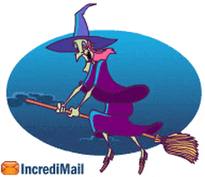 halloween witch GIF by IncrediMail