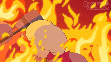 fire devil GIF by Cartoon Hangover