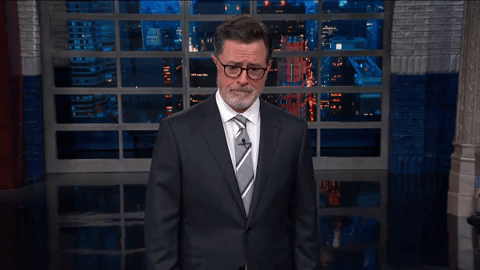 sad stephen colbert GIF by The Late Show With Stephen Colbert